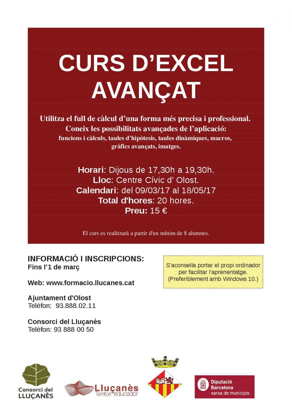 Curs d'Excel avançat